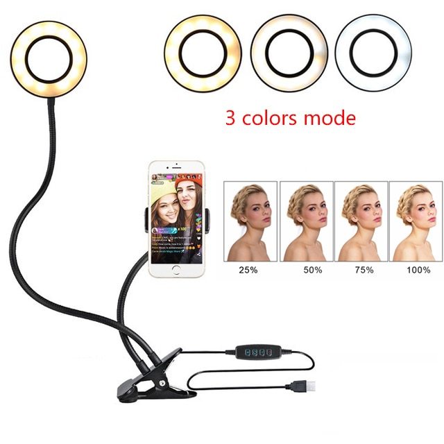 LED Adjustable Selfie Ring Light