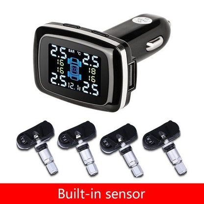 USB Port Auto Security Alarm Systems Tire Pressure