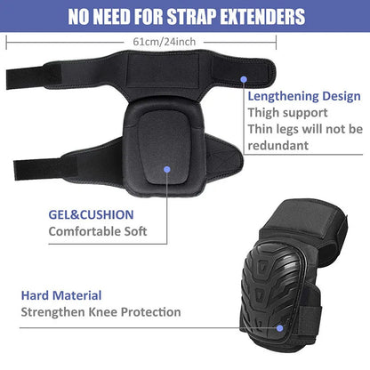 Adjustable Straps Protect Good Shock And Cushioning Knee Pads