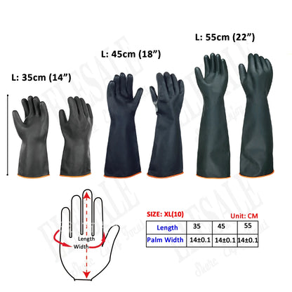 Chemical Resistant Rubber Gloves