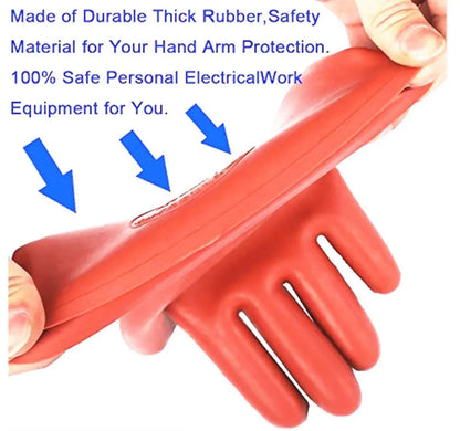 Anti-electricity Rubber Gloves