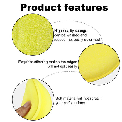 Car Waxing Foam Polish Sponges